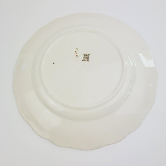 Vintage Spode Apple Dinner Plate, Red & Green Fall Fruit Embossed c1960s England - Picture 7 of 9